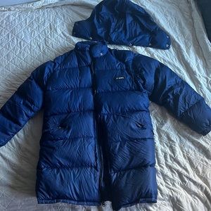Gerry Brand Men’s Duck Down Parka Puffer Jacket, Navy Blue, Size Medium